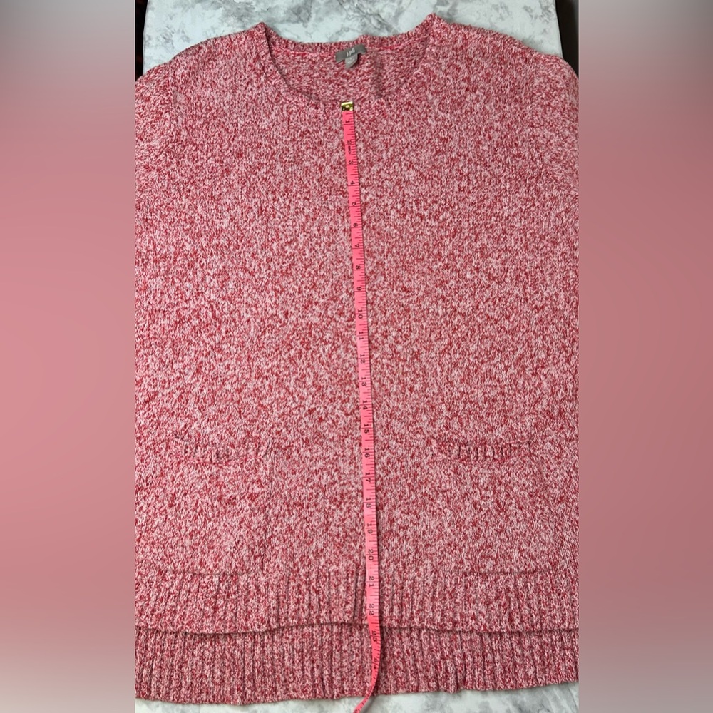 jjill 2 pocket high low sweater size L - Picture 5 of 8